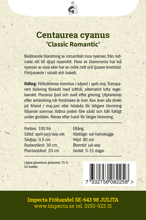 Blåklint 'Classic Romantic'