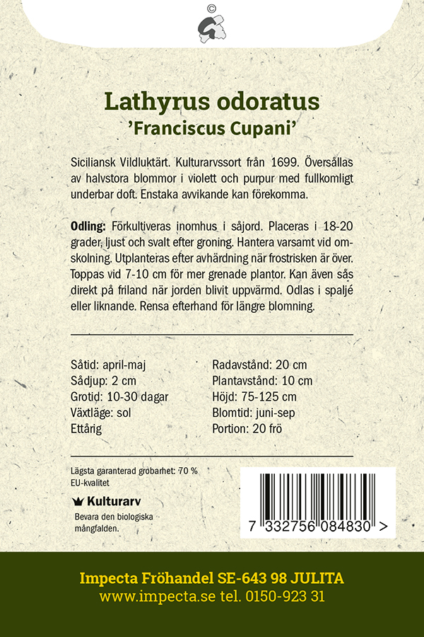 Siciliansk Vildluktärt 'Franciscus Cupani'