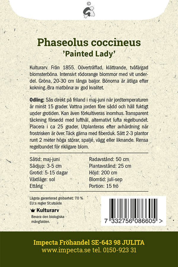 Rosenböna 'Painted Lady'