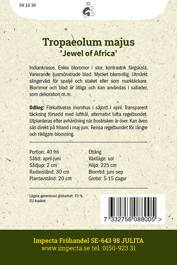 Indiankrasse  'Jewel of Africa'