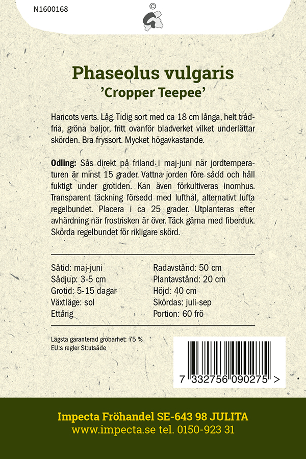 Brytböna 'Cropper Teepee'