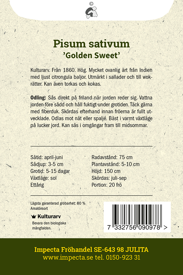 Sokeriherne 'Golden Sweet'