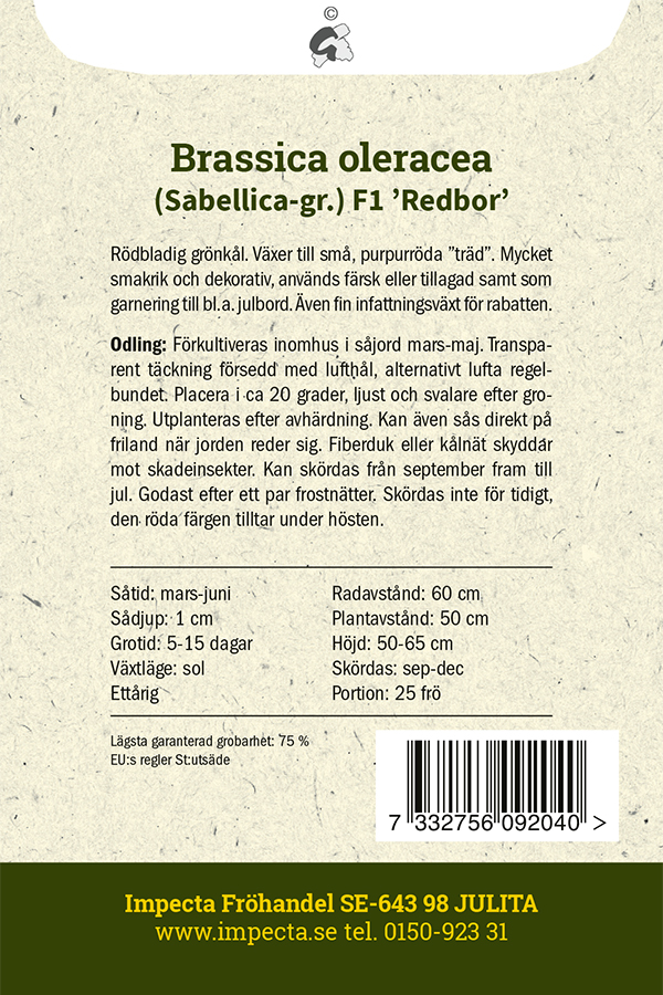 Lehtikaali F1 'Redbor'