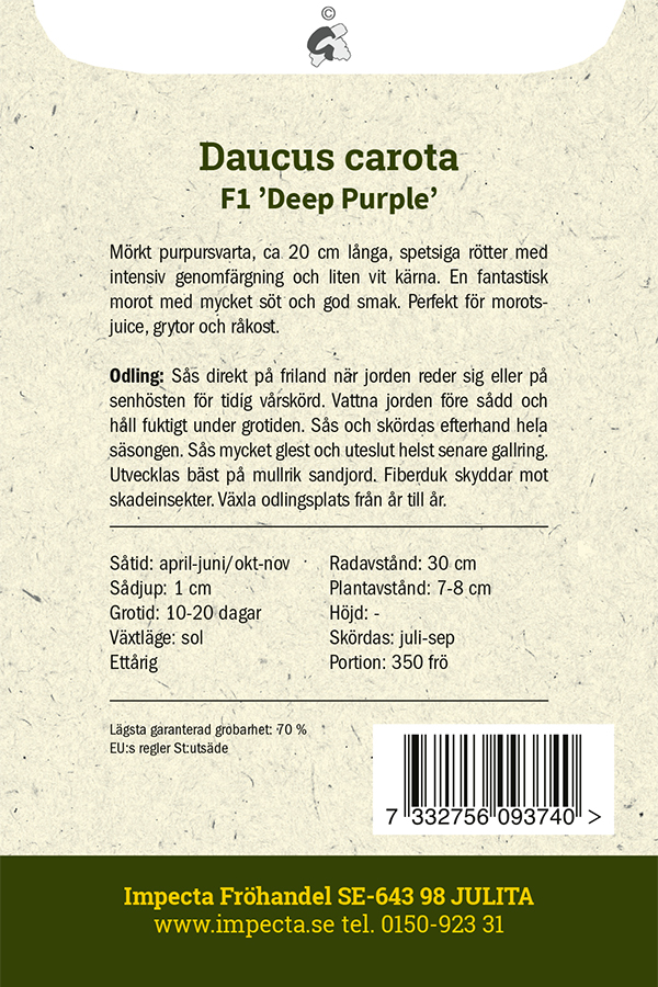 Porkkana F1 'Deep Purple'