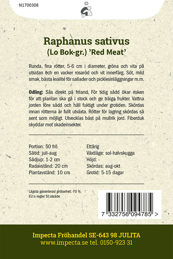Kinesisk rättika 'Red Meat'