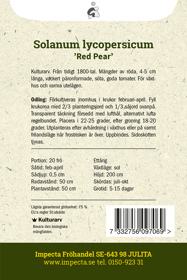 Päärynätomaatti 'Red Pear'