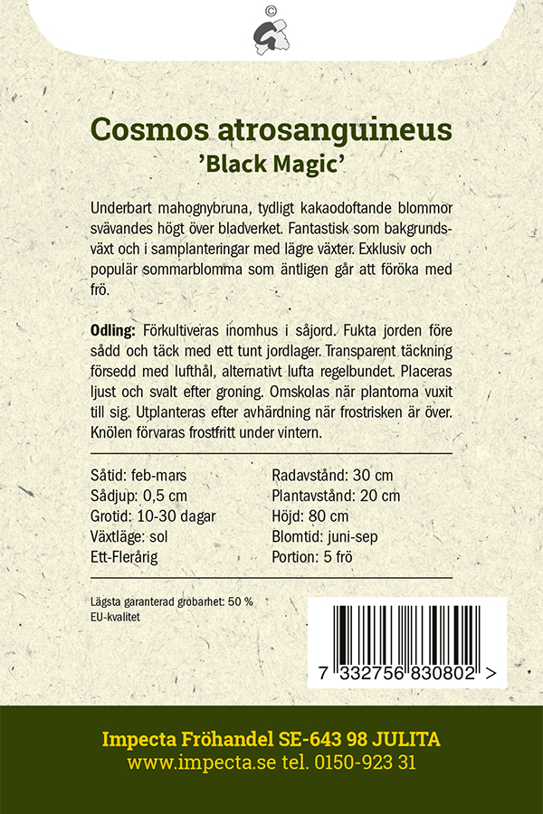 Chokladskära 'Black Magic'
