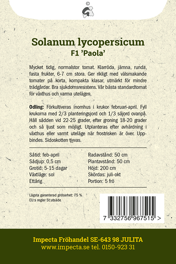 Tomat F1 'Paola'