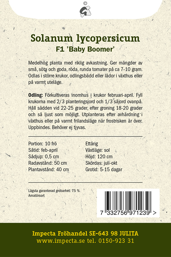 Kirsikkatomaatti F1 'Baby Boomer'
