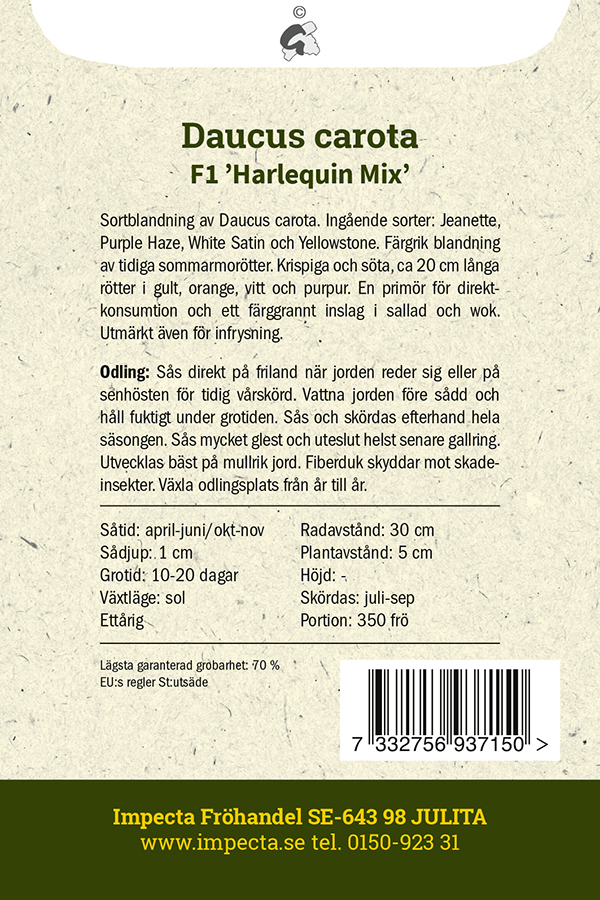 Porkkana F1 'Harlequin Mix'