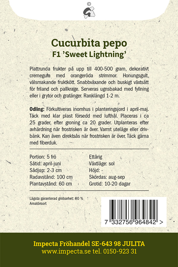Prydnadspajpumpa F1 'Sweet Lightning'