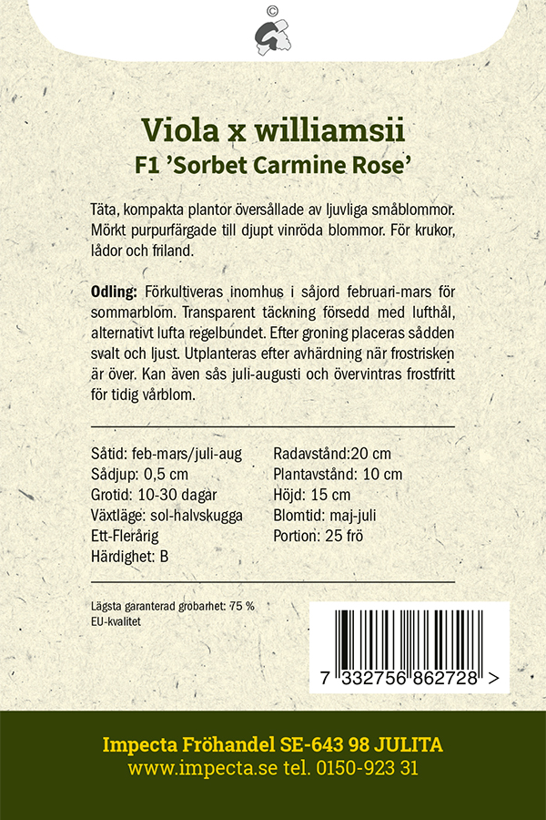 Sarviorvokki F1 'Sorbet Carmine Rose'