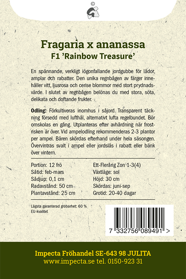 Ampeljordgubbe F1 'Rainbow Treasure'
