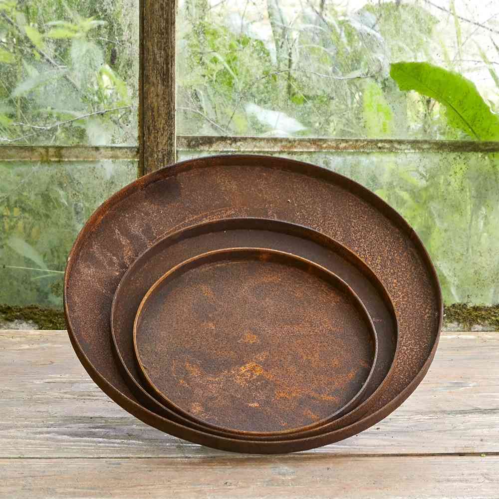 Ruosteinen lautanen 30 cm 