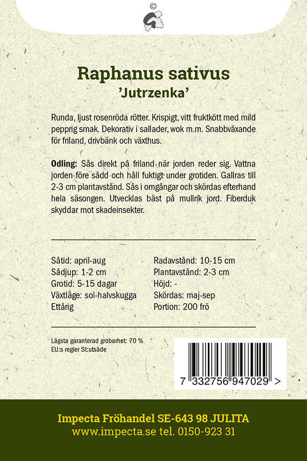 Retiisi 'Jutrzenka'