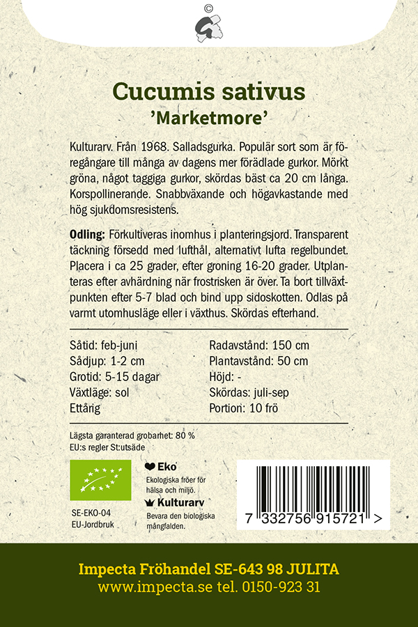 LUOMU Kurkku 'Marketmore'