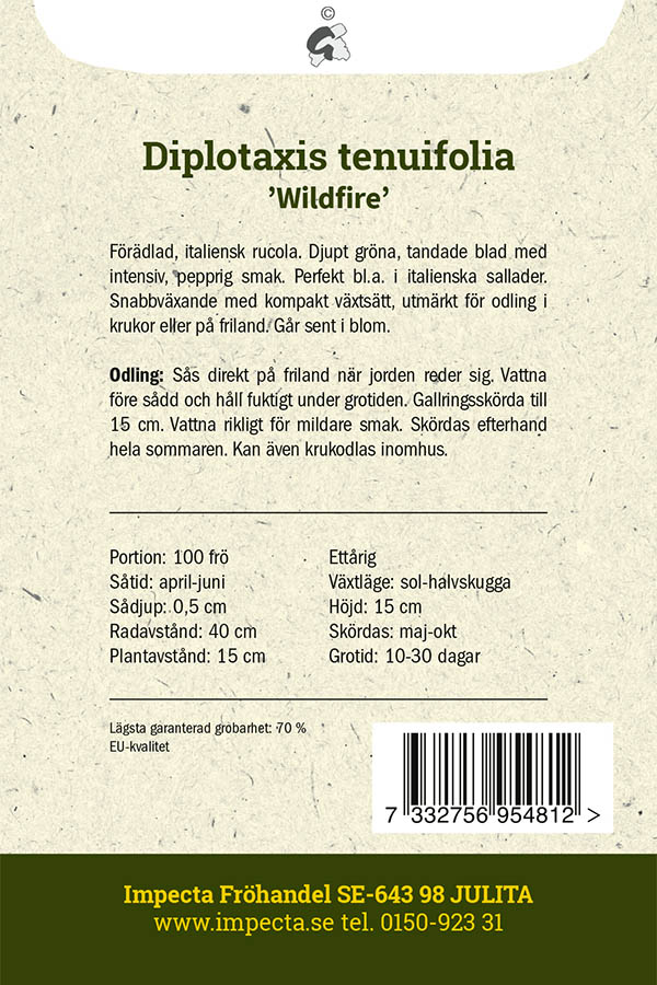 Sandsenap, Italiensk Rucola 'Wildfire'