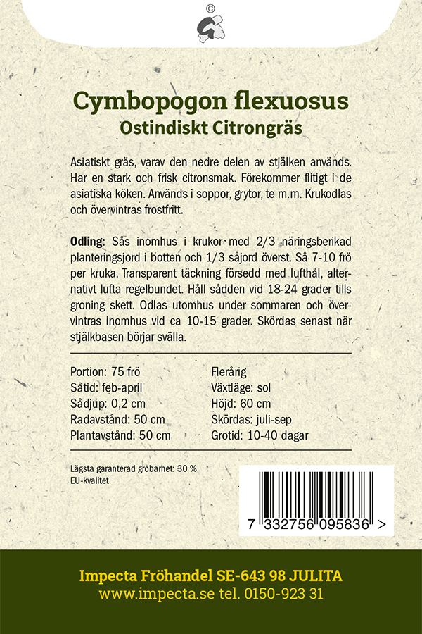 Ostindiskt Citrongräs