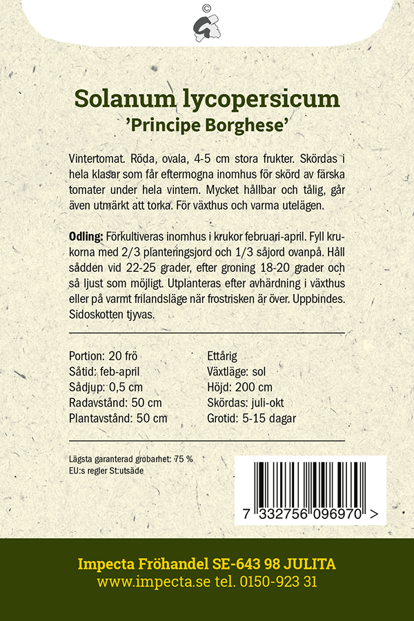 Luumutomaatti 'Principe Borghese'