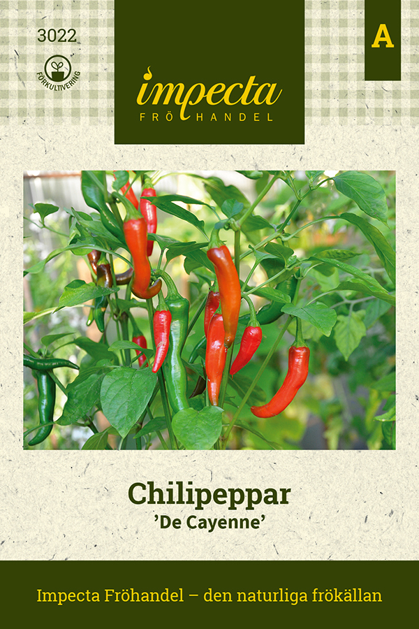 Chilipeppar, Spanskpeppar 'De Cayenne'