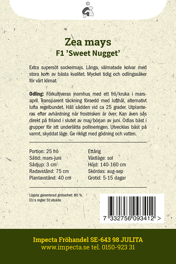 Sockermajs F1 'Sweet Nugget'