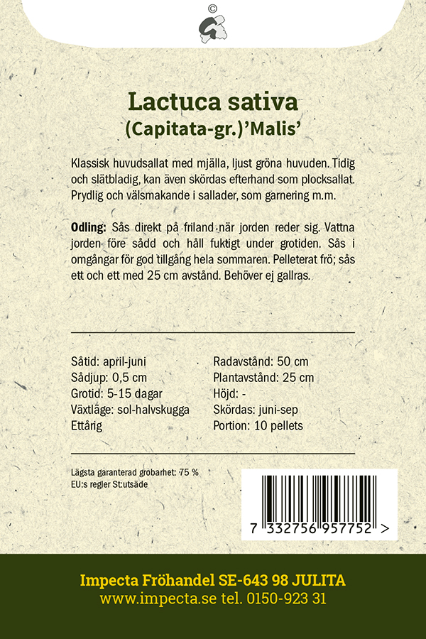 Huvudsallat 'Malis'
