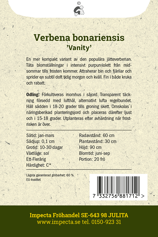 Jätteverbena 'Vanity'