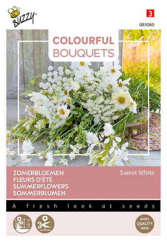 Snittblomma 'Sweet White' -fröblandning
