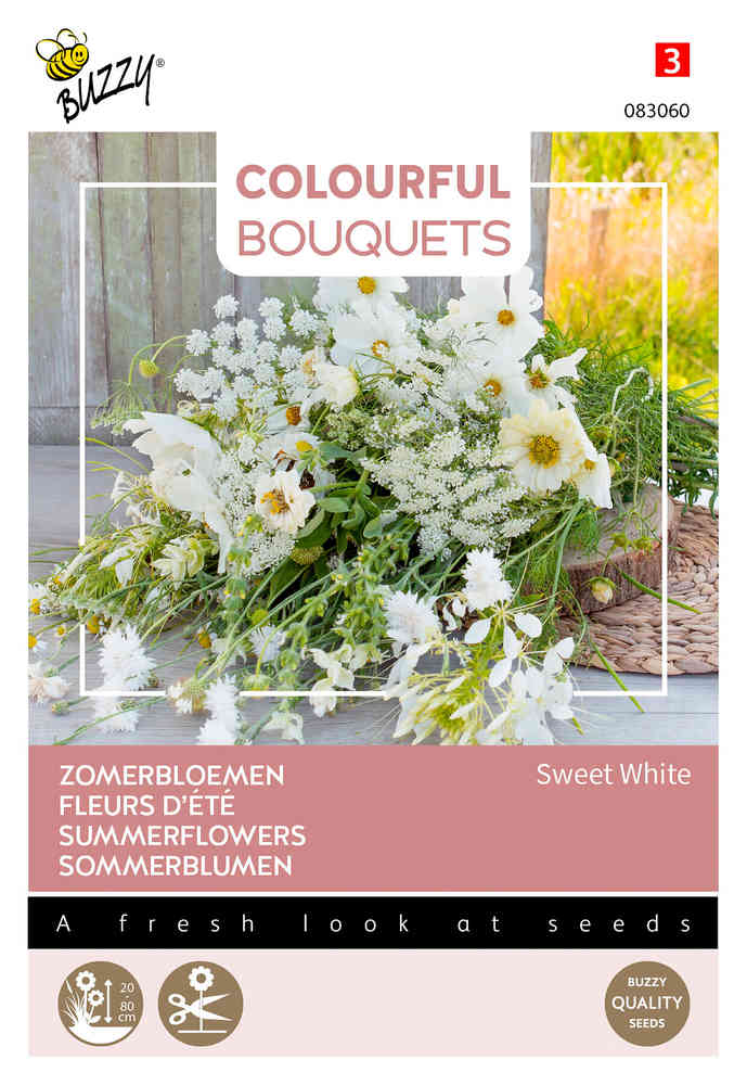 Snittblomma 'Sweet White' -fröblandning