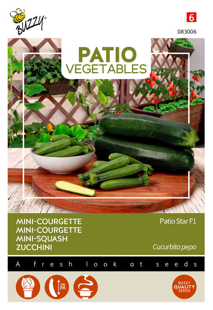 Patio Veggies mini-squash 'Patio Star'