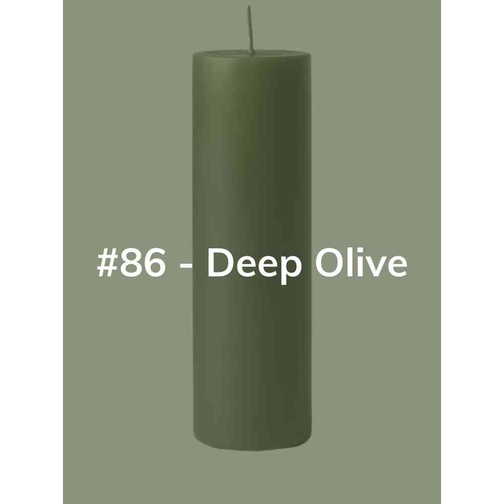 Kynttilä 'Deep Olive' - ø 6x25 cm