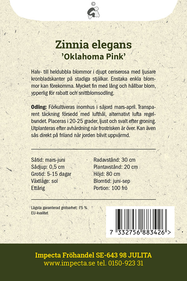 Zinnia 'Oklahoma Pink'