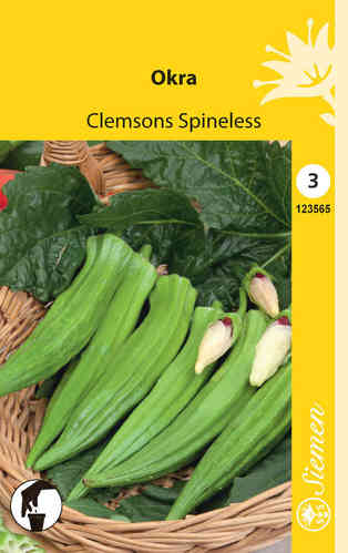 Okra 'Clemsons Spineless'