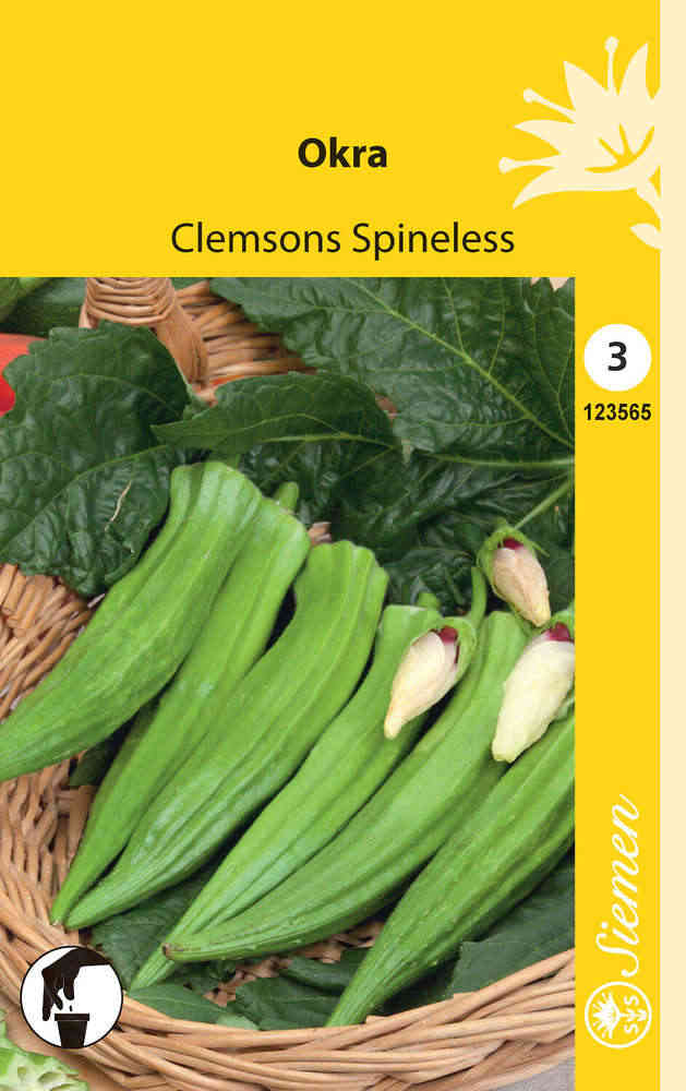 Okra 'Clemsons Spineless'