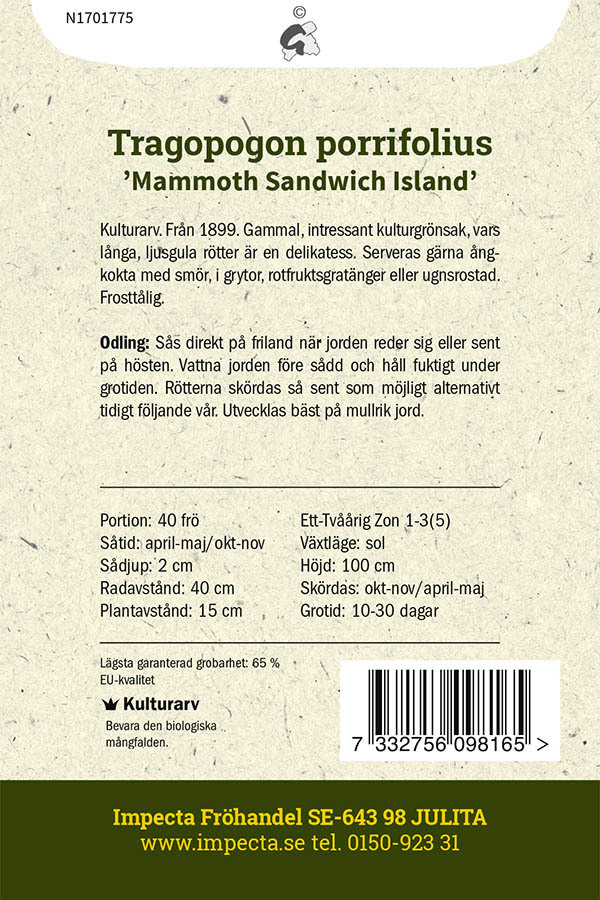 Havrerot 'Mammoth Sandwich Island'