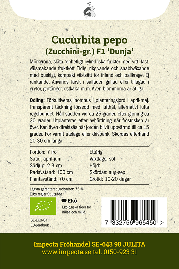 Squash F1 'Dunja'
