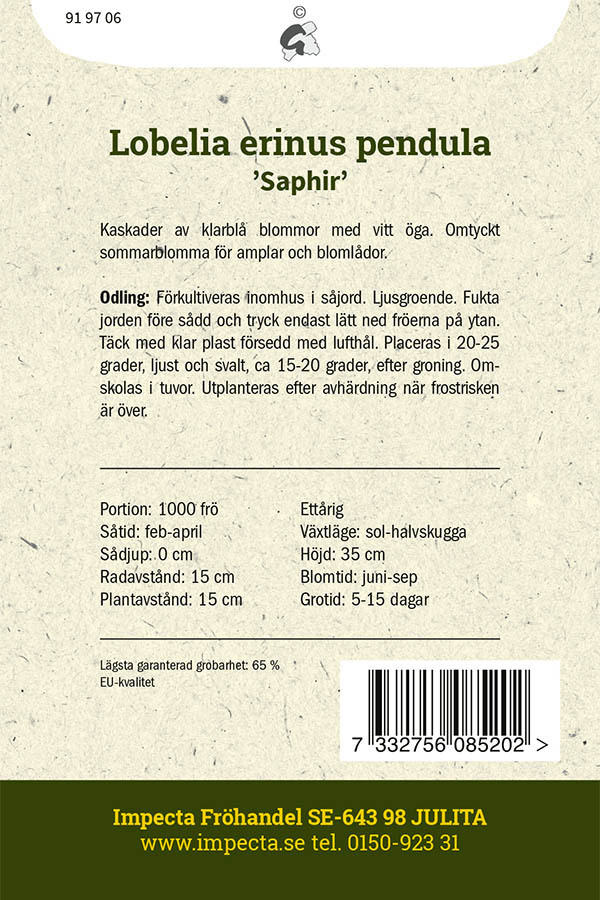 Hänglobelia 'Saphire'