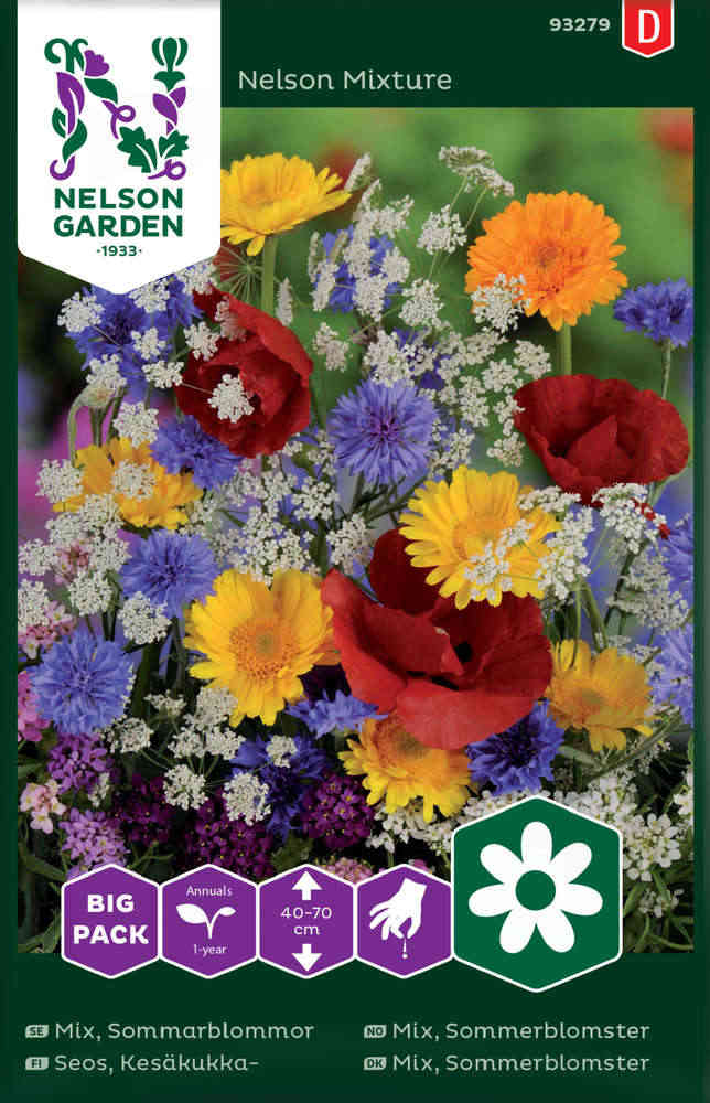 Blandade sommarblommor