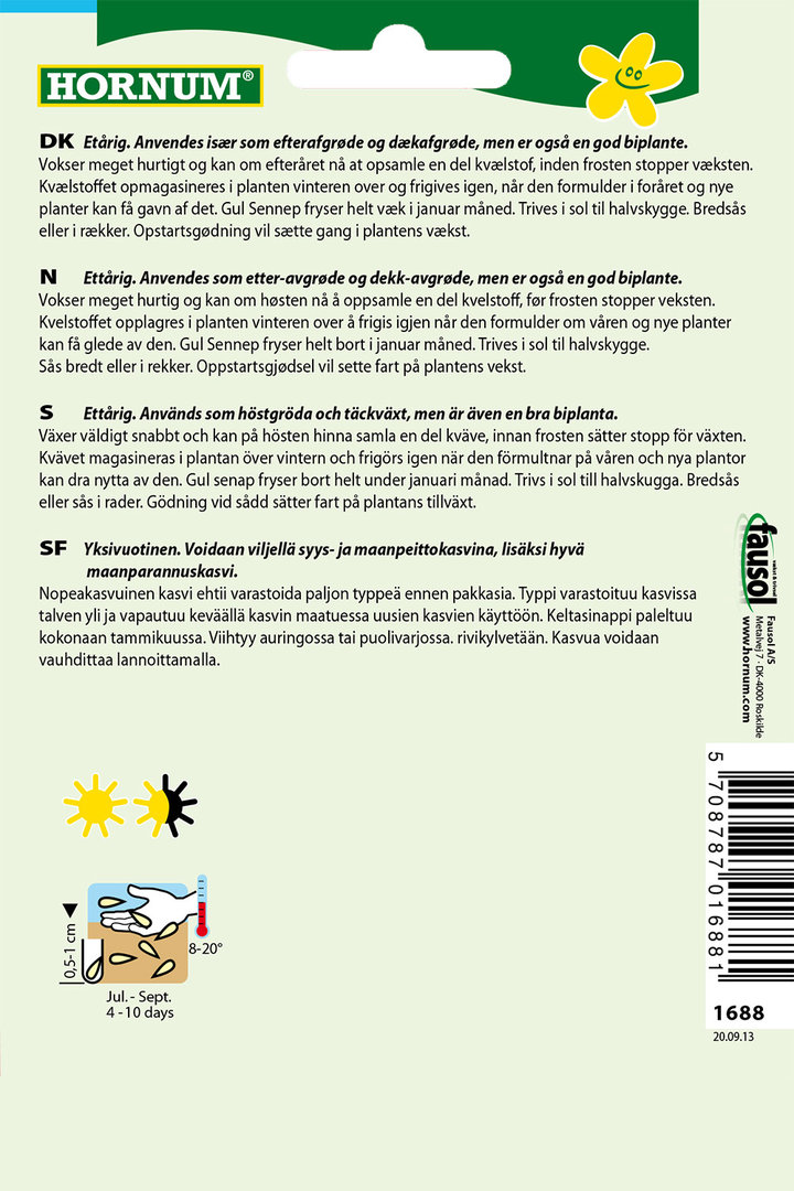 Gröngödning, Vitsenap