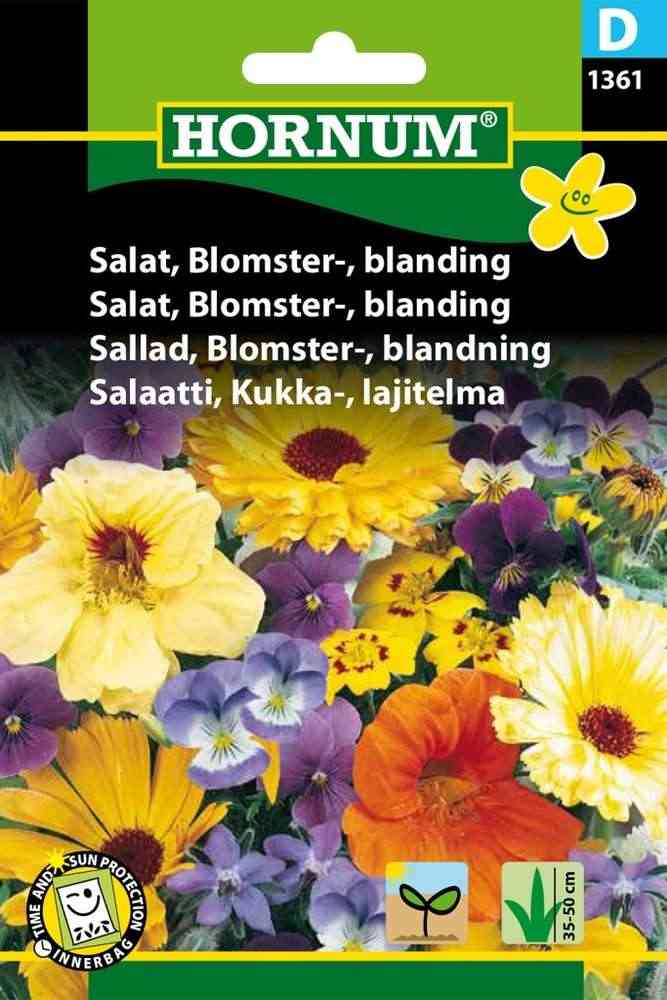 Syötäviä kukkia, lajitelma