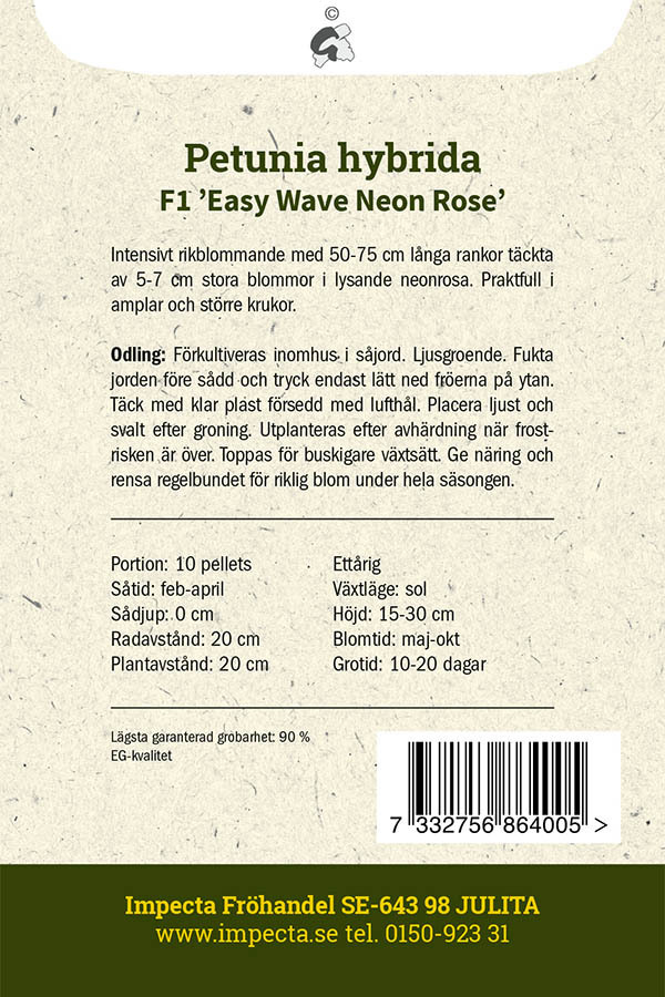 Hängpetunia F1 'Easy Wave Neon Rose'