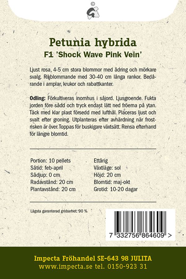 Hängpetunia F1 'Shock Wave Pink Vein'