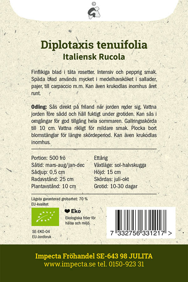 Isohietasinappi, Italialainen rukola