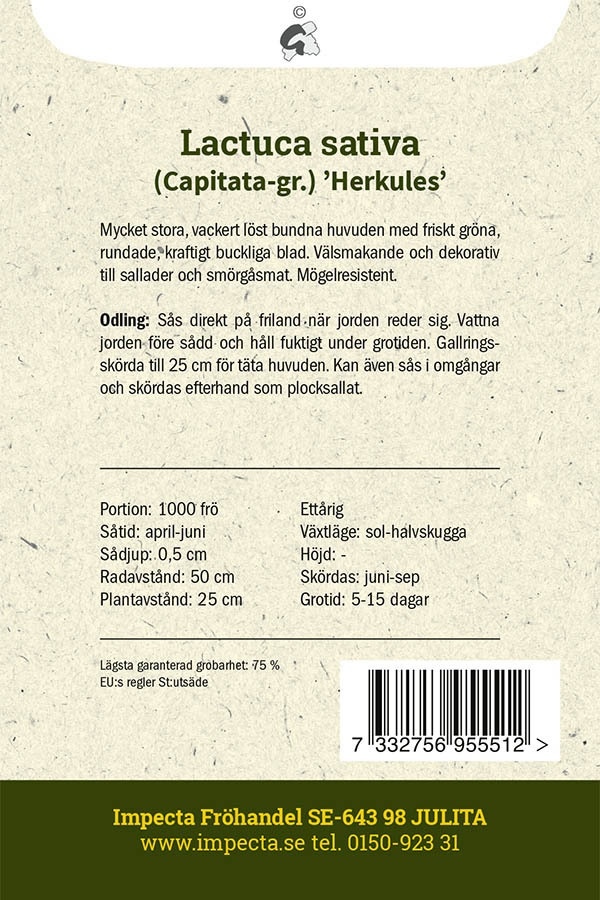 Huvudsallat 'Herkules'
