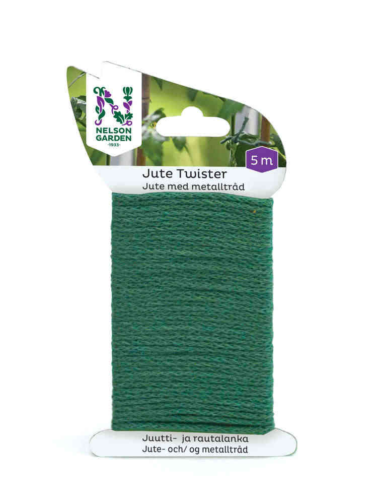 Bindtråd, Jute Twister grön