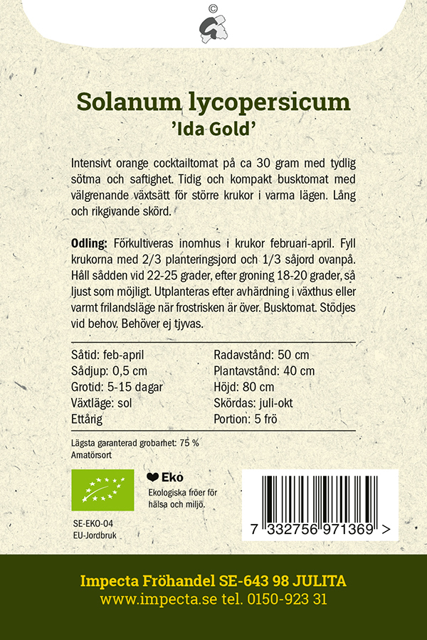 Kirsikkatomaatti 'Ida Gold'