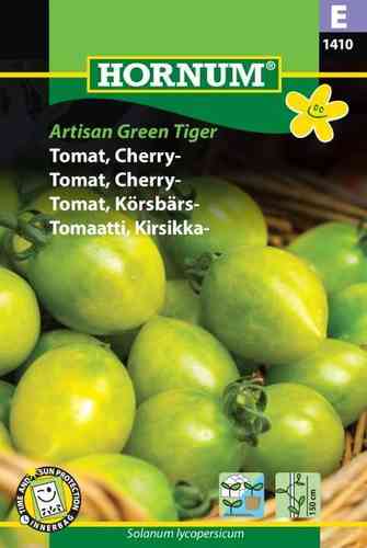 Kirsikkatomaatti 'Artisan Green Tiger'