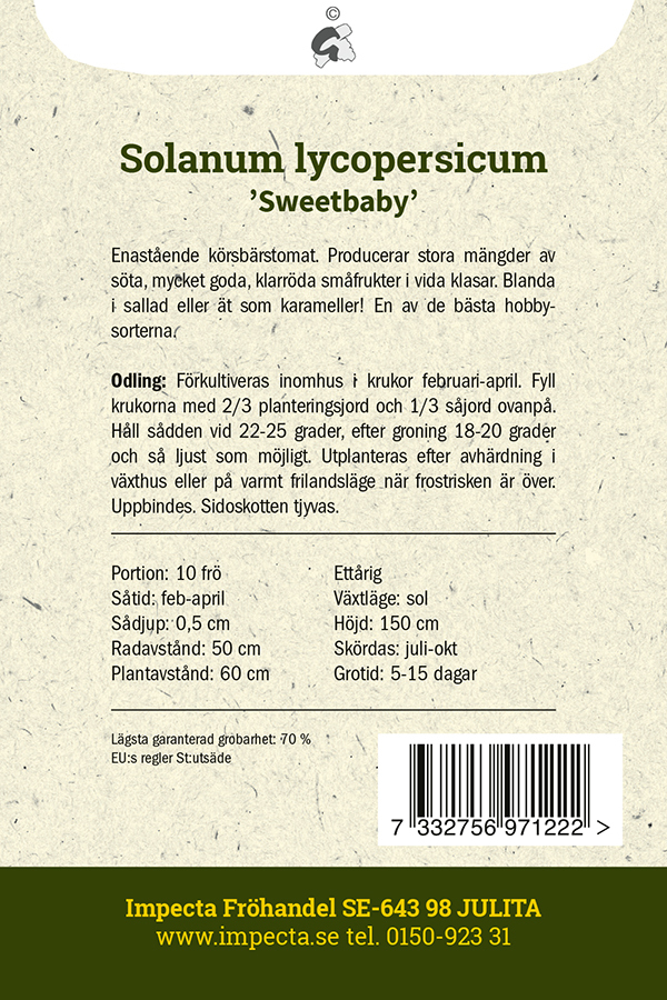 Körsbärstomat 'Sweetbaby'