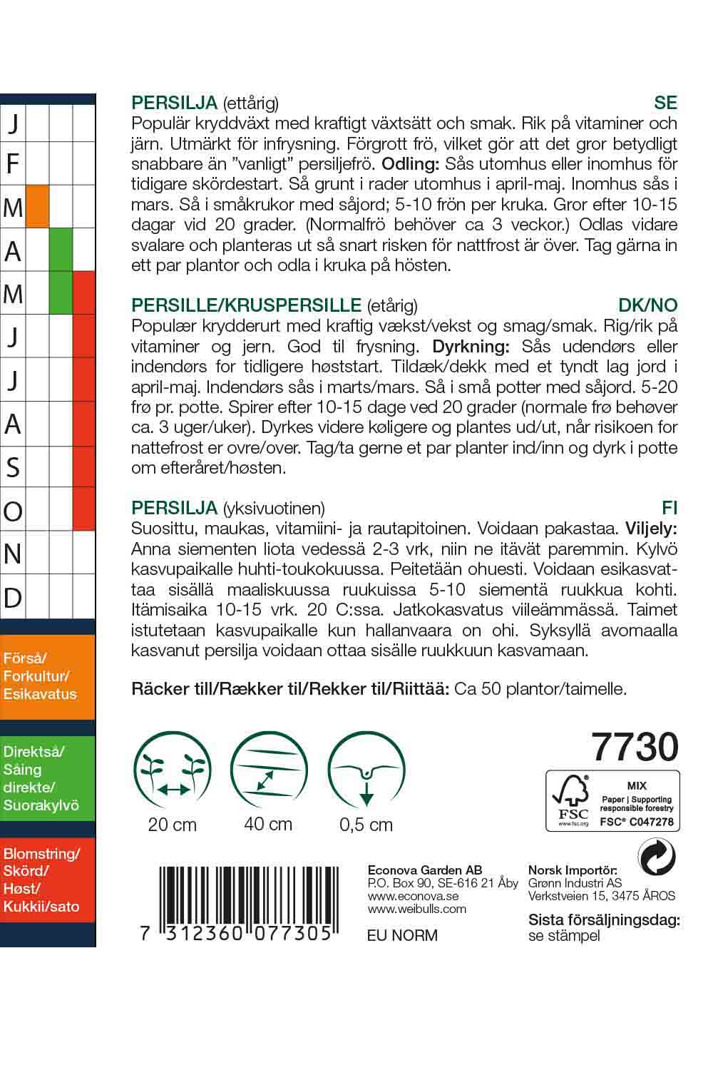 Kruspersilja 'Moskrul Speedseed' 