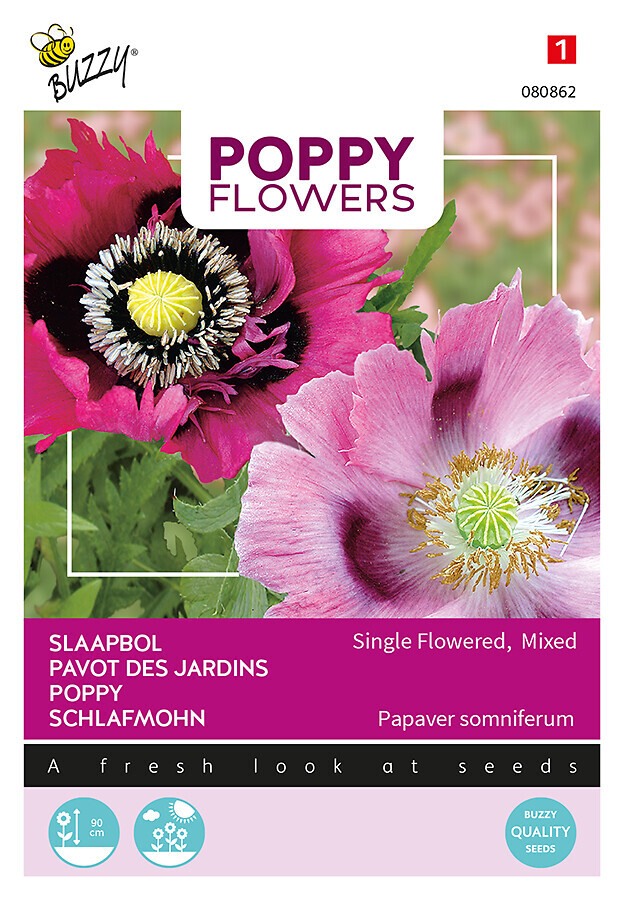 Buzzy® Poppy Flowers opievallmo enkel blandning
